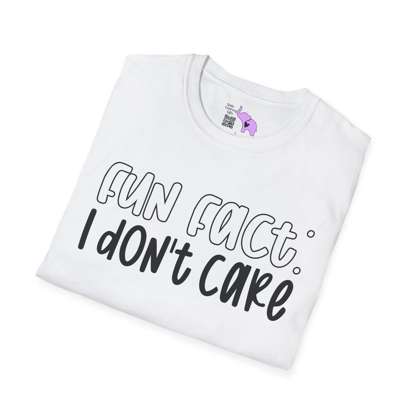 Fun Fact I Don't Care Adult T-shirt