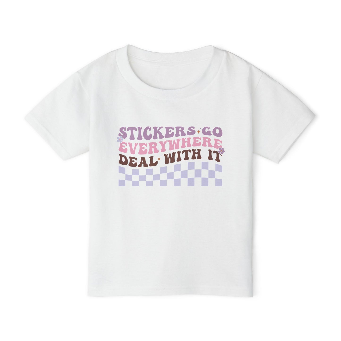 Stickers Go Everywhere Deal With It Heavy Cotton™ Toddler T-shirt