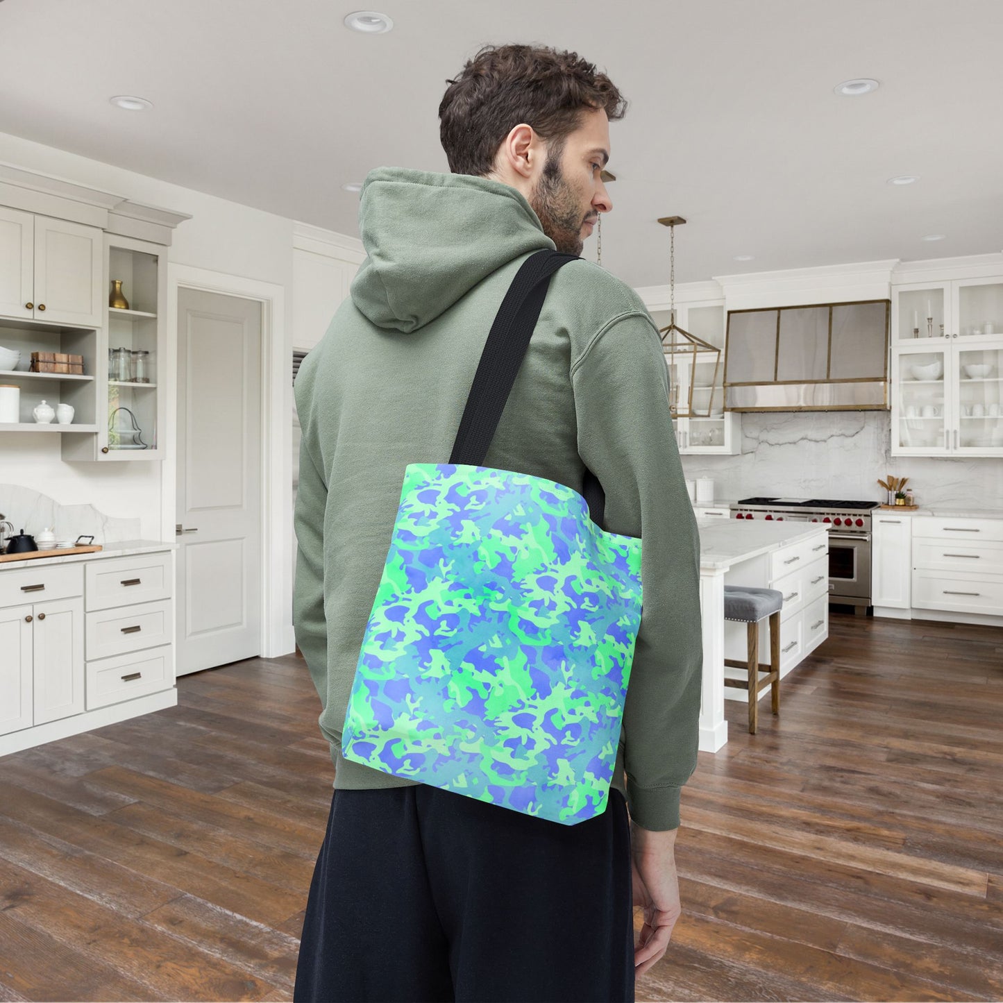 Glacier Grove Camo Canvas Tote Bag