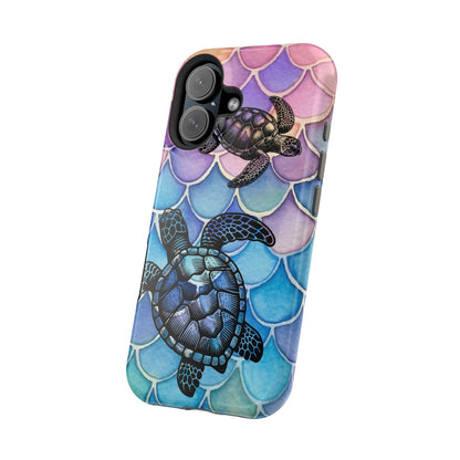 Sea Turtle Silhouette MagSafe® Compatible Tough Case for iPhone