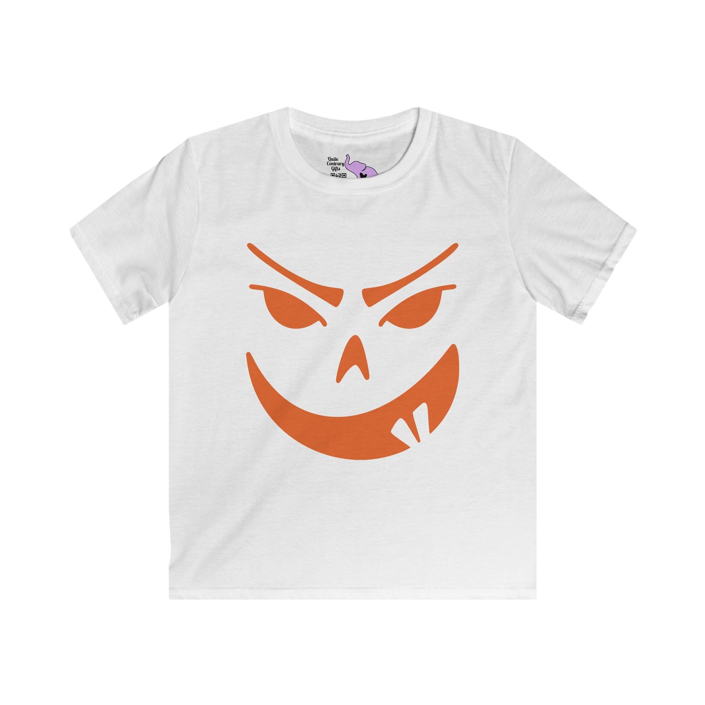 Goofy Grin Jack-O-Lantern Youth Softstyle Tee