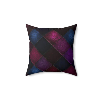 Velvet Patchwork Print Throw Pillow