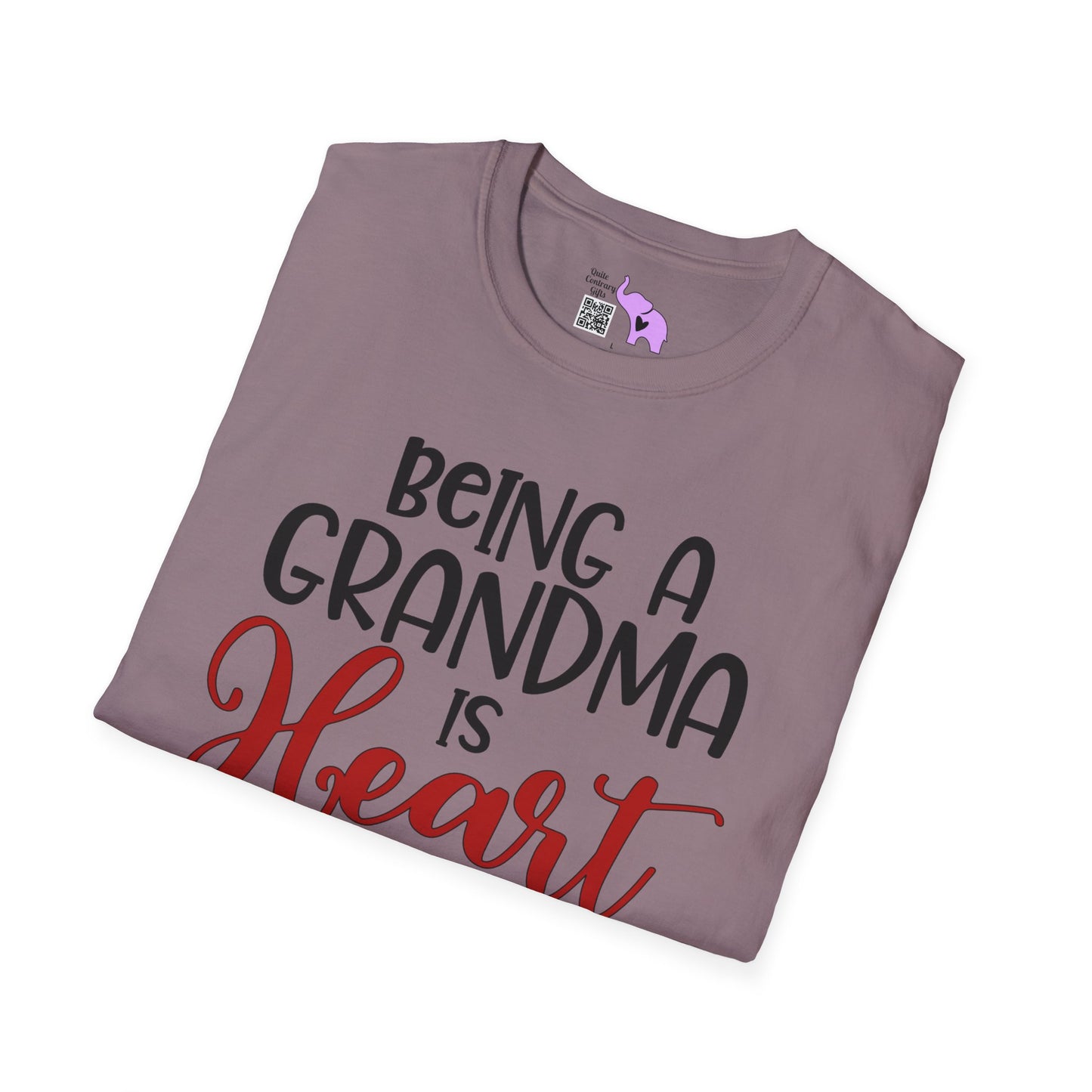 Being A Grandma Is Heart Work Adult T-shirt