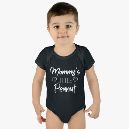 Mommy's Little Peanut Infant Baby Rib Bodysuit