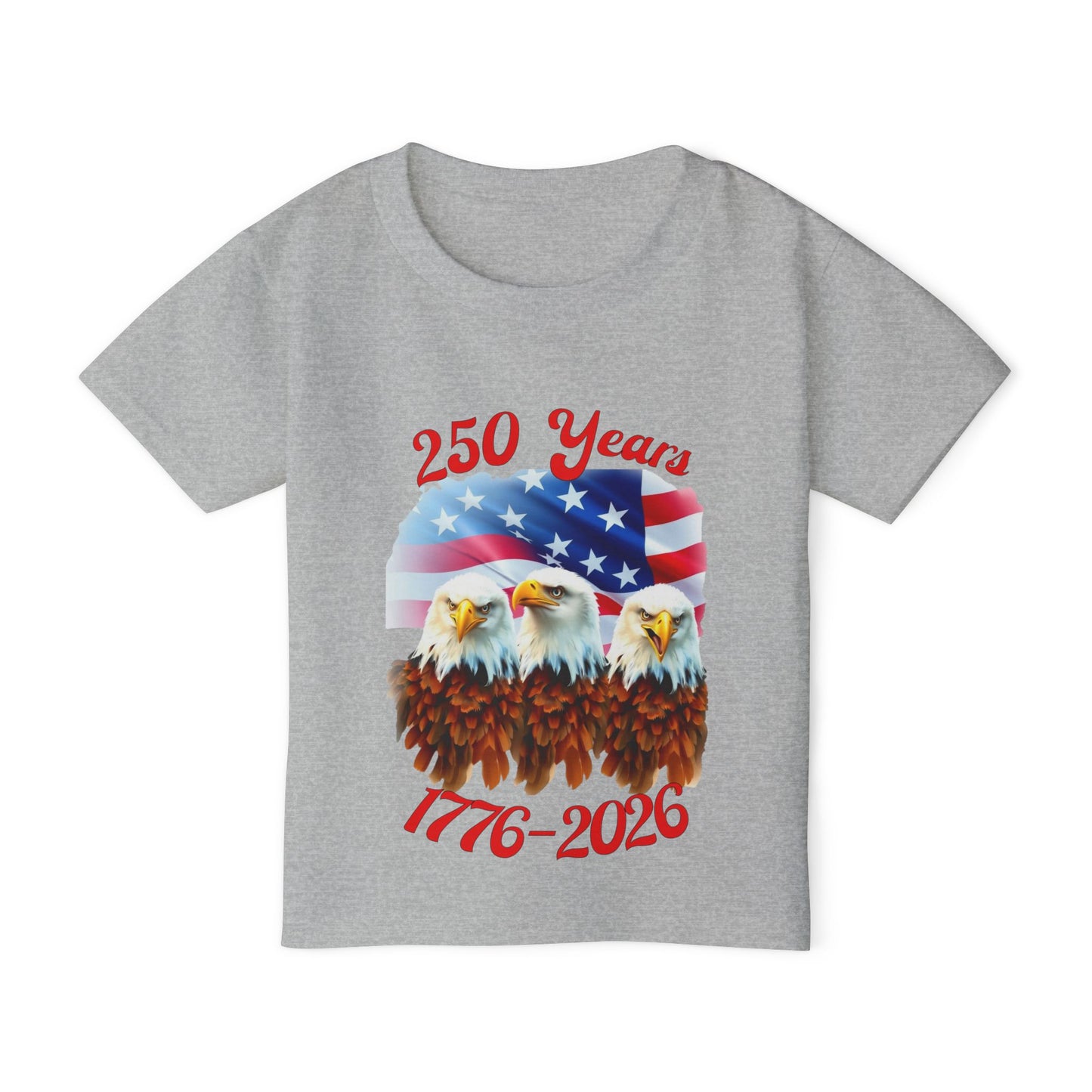 Three Eagles 250 Years 1776-2026 Heavy Cotton™ Toddler T-shirt