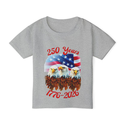 Three Eagles 250 Years 1776-2026 Heavy Cotton™ Toddler T-shirt