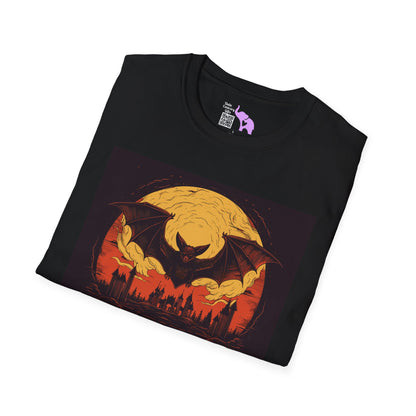 Creepy Bats Over Moon 16 T-shirt