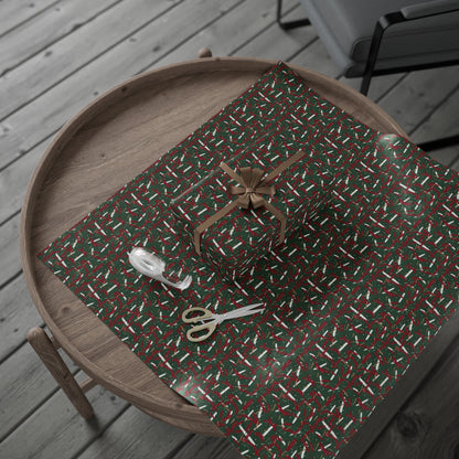 Holiday Brushstrokes Wrapping Paper