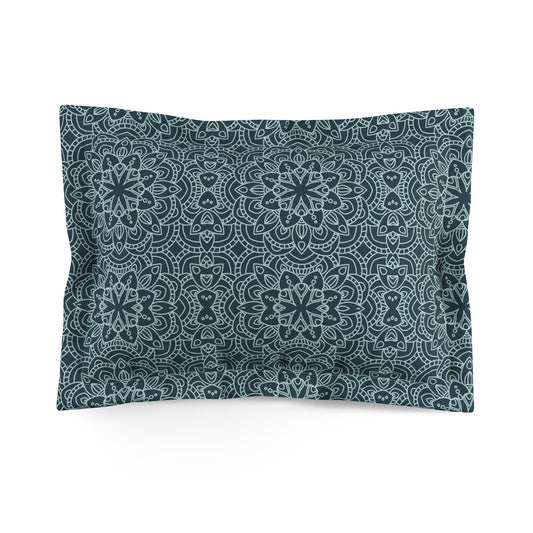 Mandala Midnight Microfiber Pillow Sham