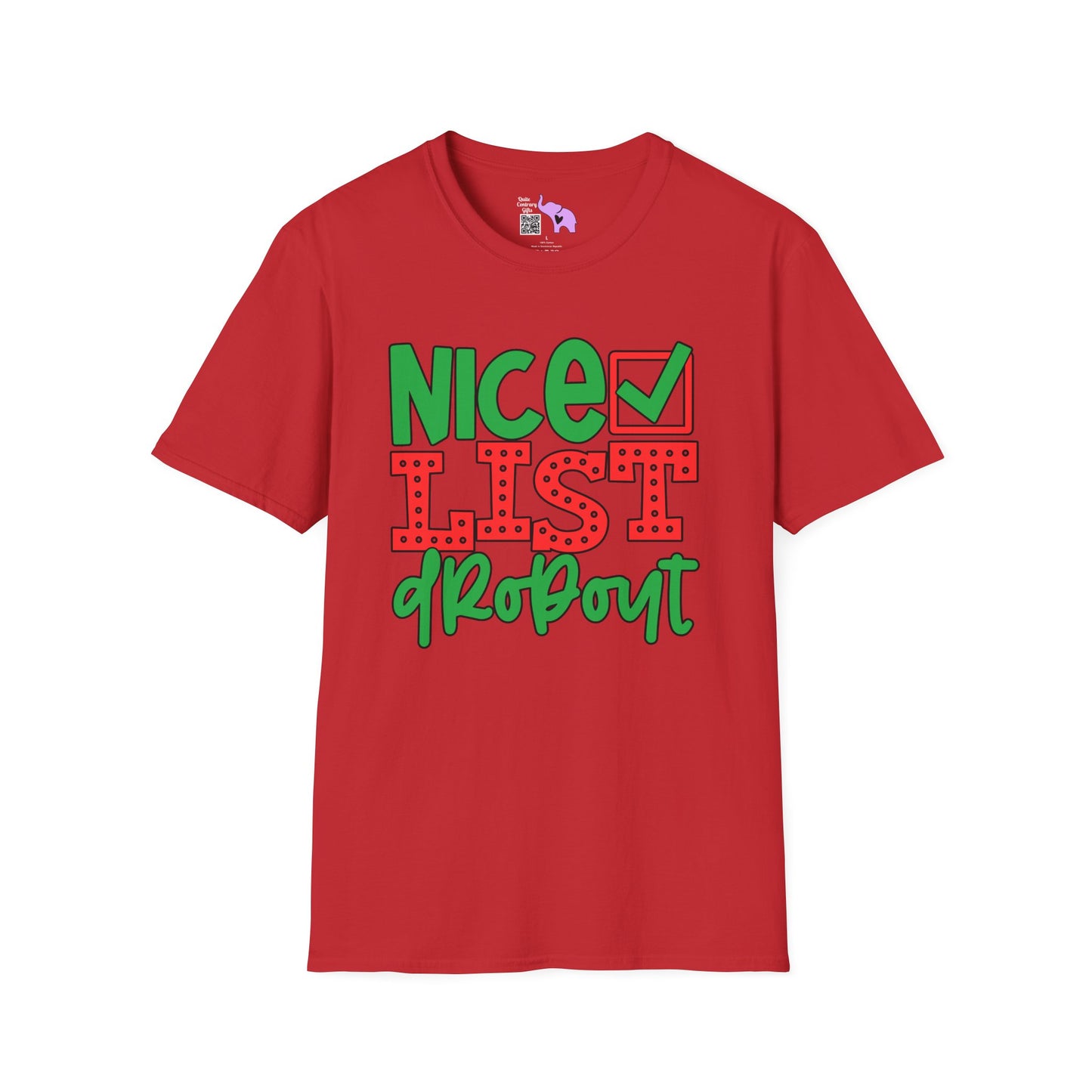 Nice List Dropout Adult T-shirt