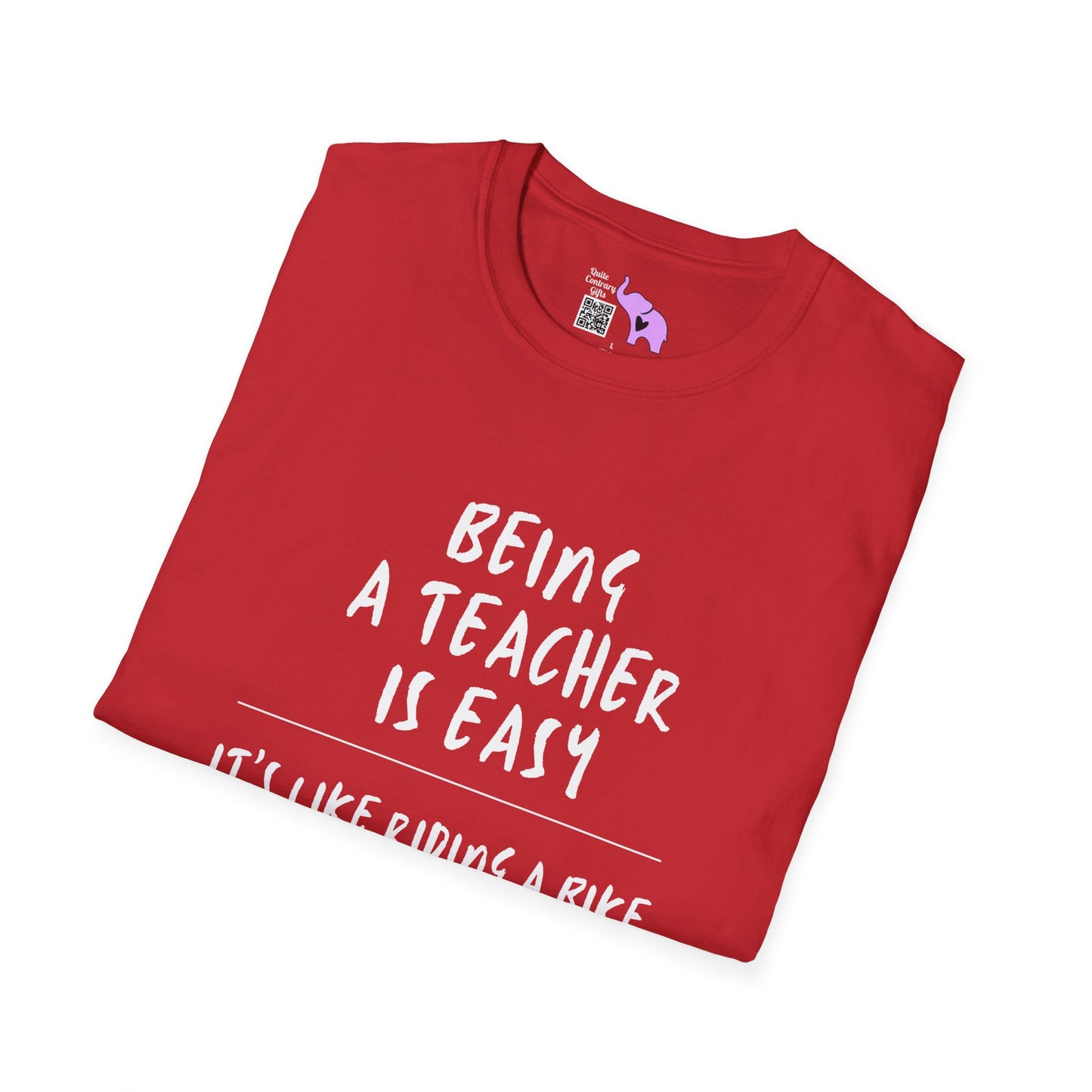 Being A Teacher Is Like Riding A Bike... Adult T-shirt