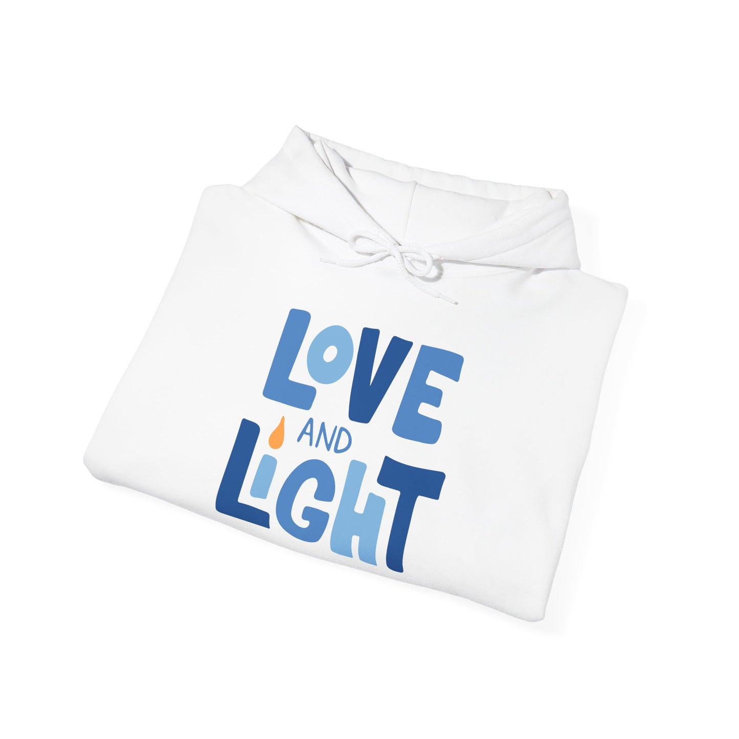 Hanukkah Love & Light 2 Adult Heavy Blend™ Hooded Sweatshirt