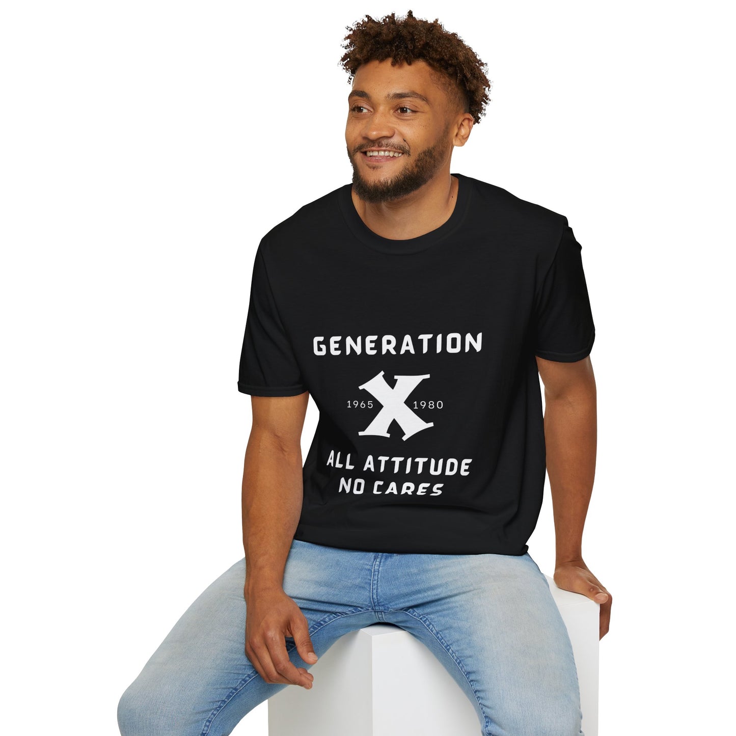 GenX w/years All Attitude No Cares T-shirt