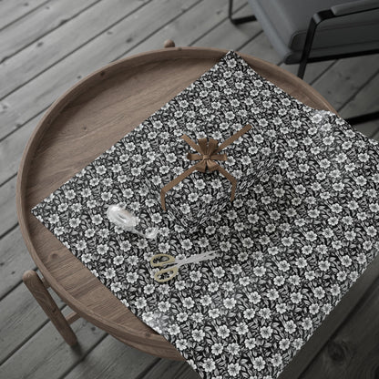 Monochrome Paradise Bloom Gift Wrap for All Occasions