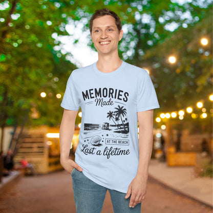 Memories Made at the Beach Last A Lifetime Adult T-shirt