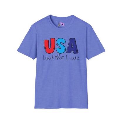 USA Land That I Love Adult T-shirt