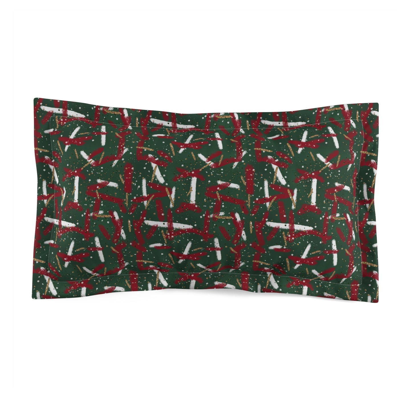 Holiday Brushstrokes Microfiber Pillow Sham