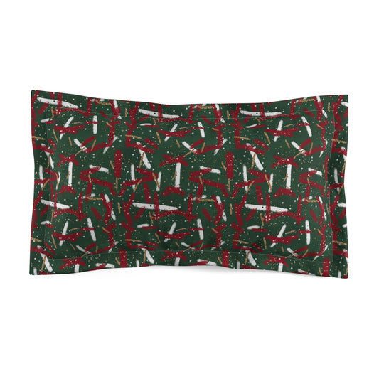 Holiday Brushstrokes Microfiber Pillow Sham