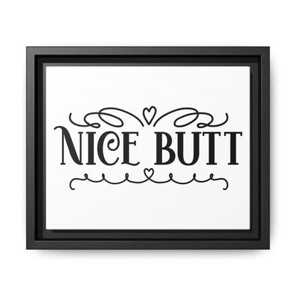 Nice Butt Framed Canvas Bathroom Art