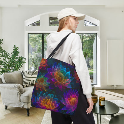 Luminous Lotus Canvas Tote Bag
