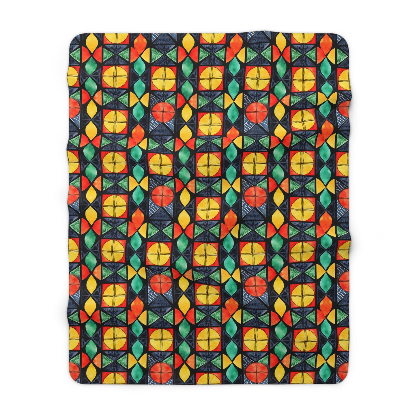 Candlelight Burst Sherpa Fleece Blanket
