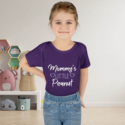 Mommy's Little Peanut Infant Baby Rib Bodysuit