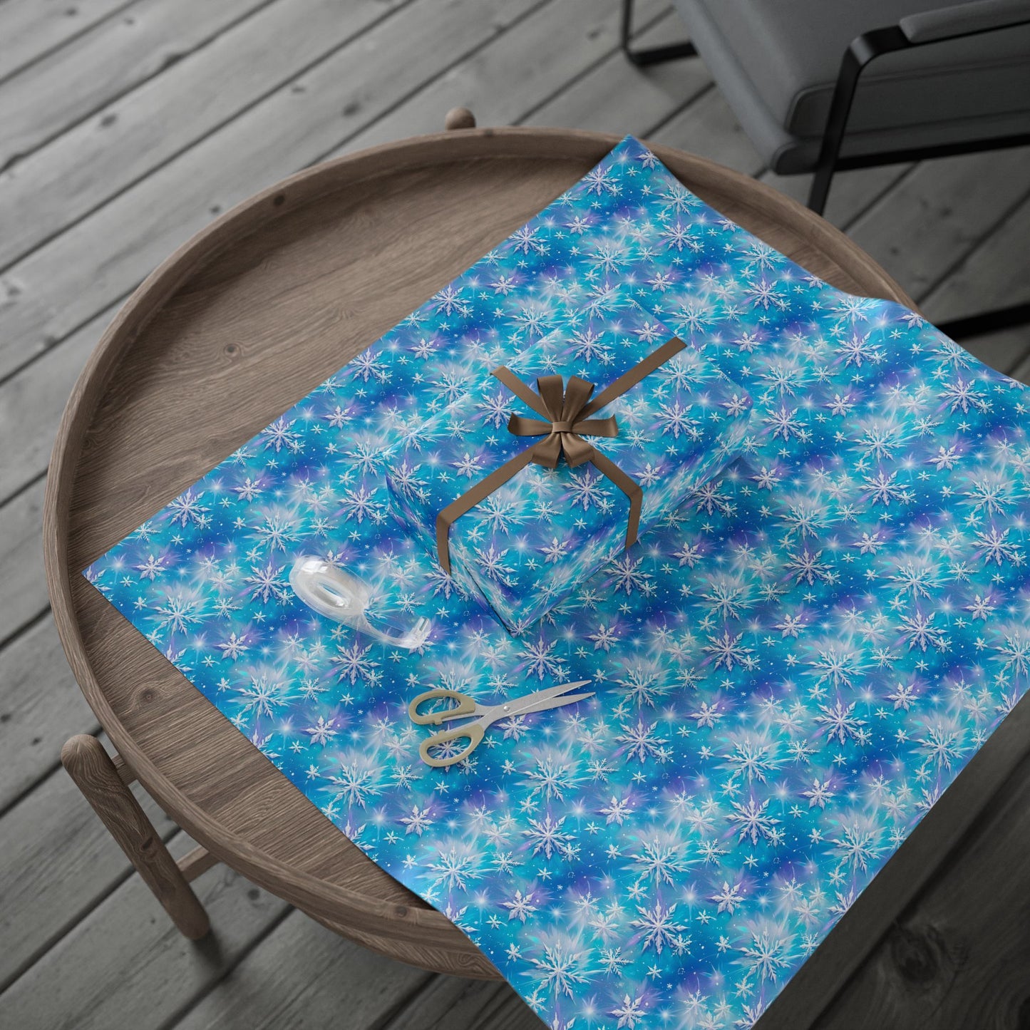 Frosted Elegance Wrapping Paper