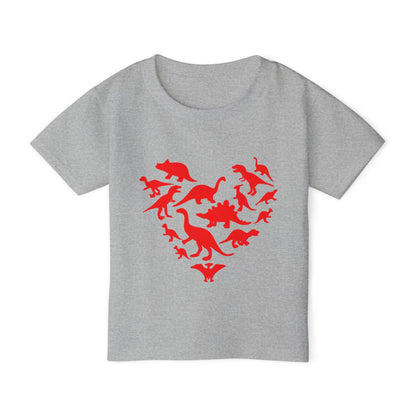 Dinosaur Heart Heavy Cotton™ Toddler T-shirt