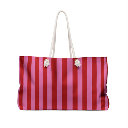 Be Mine Stripes Weekender Bag
