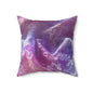Blush Orchid Sheer & Lace Throw Pillow