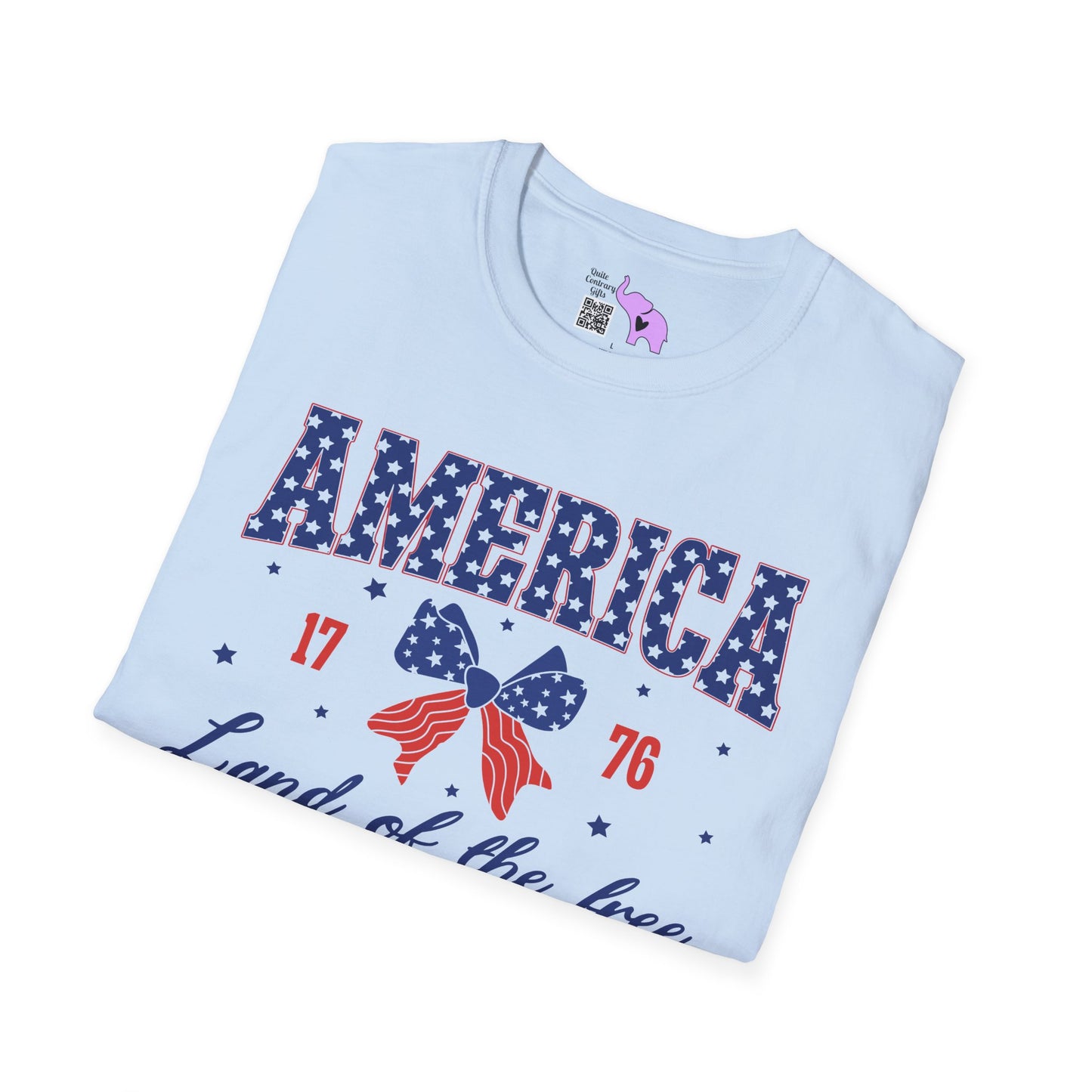 America Land of the Free 1776 Adult T-shirt