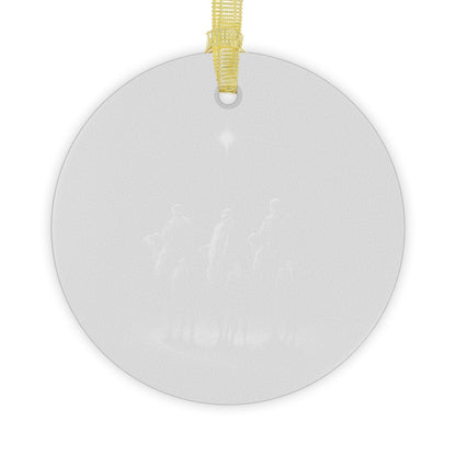 3 Wise Men Glass Ornament