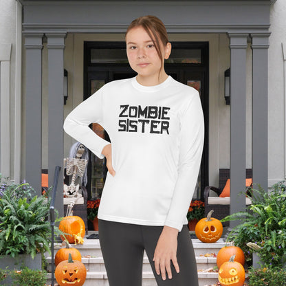 ""Zombie Sister Youth Long Sleeve Tee