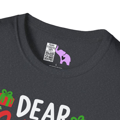 Dear Santa He Is The Naughty One Adult T-shirt