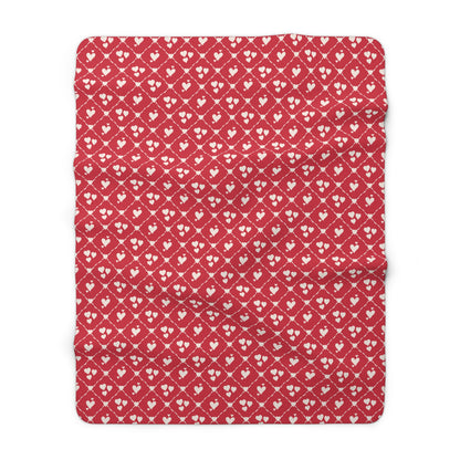 Sweetheart Trellis Fleece Blanket
