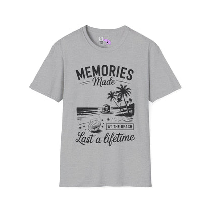 Memories Made at the Beach Last A Lifetime Adult T-shirt