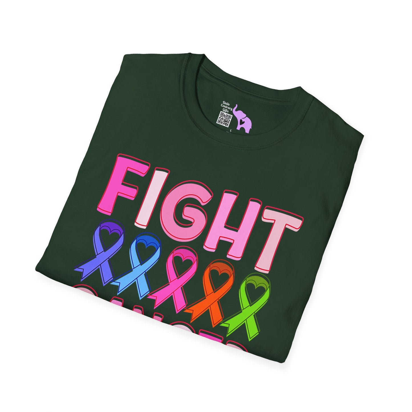 Fight Cancer in All Colors 6 Adult T-shirt