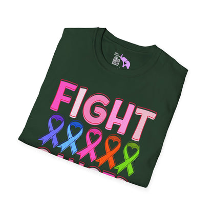 Fight Cancer in All Colors 6 Adult T-shirt