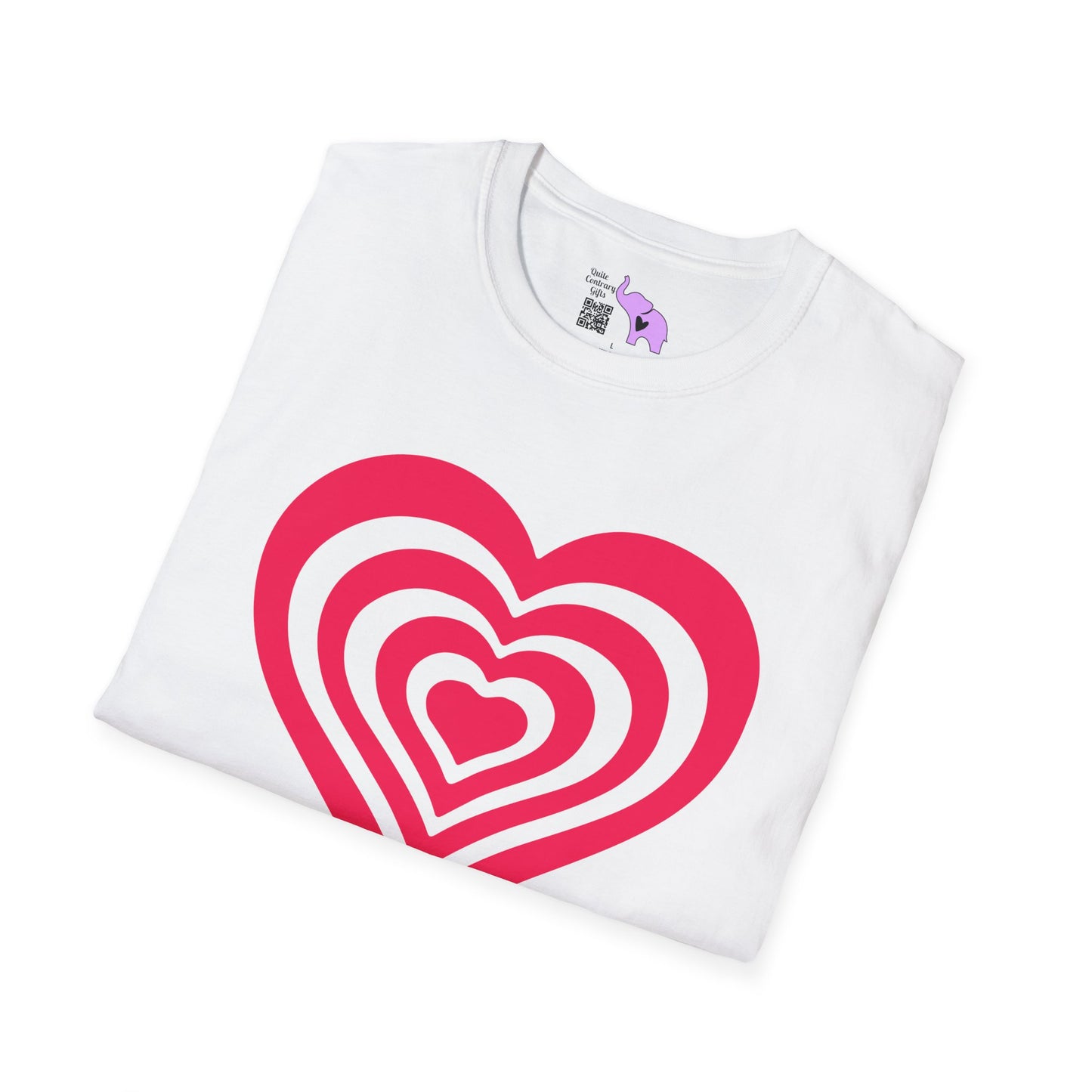 Layered Hearts Adult T-shirt