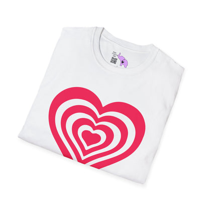 Layered Hearts Adult T-shirt