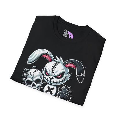 Scary On Voodoo Bunny Adult T-shirt