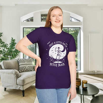 Just A Little Ray of Pitch Black (Crescent Moon) Adult T-shirt