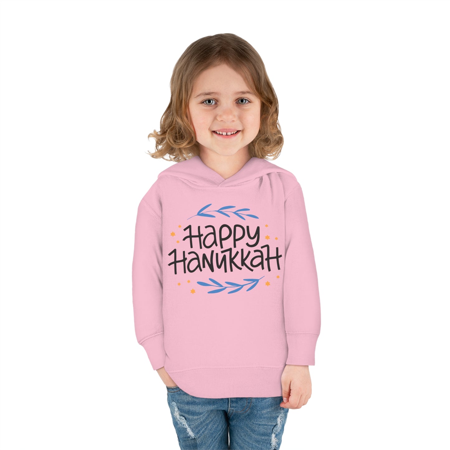 Happy Hanukkah 2 Toddler Pullover Fleece Hoodie