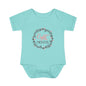 Pink Milestone Wreath Onesie-Eight Months