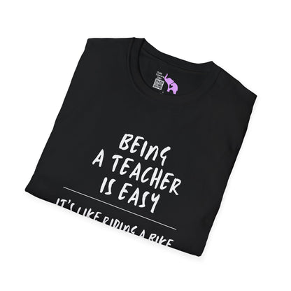 Being A Teacher Is Like Riding A Bike... Adult T-shirt