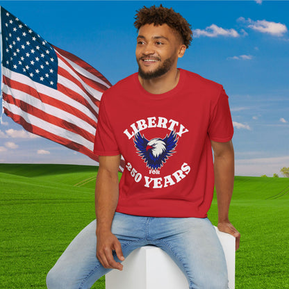 Liberty for 250 Years (Eagle) Adult T-shirt