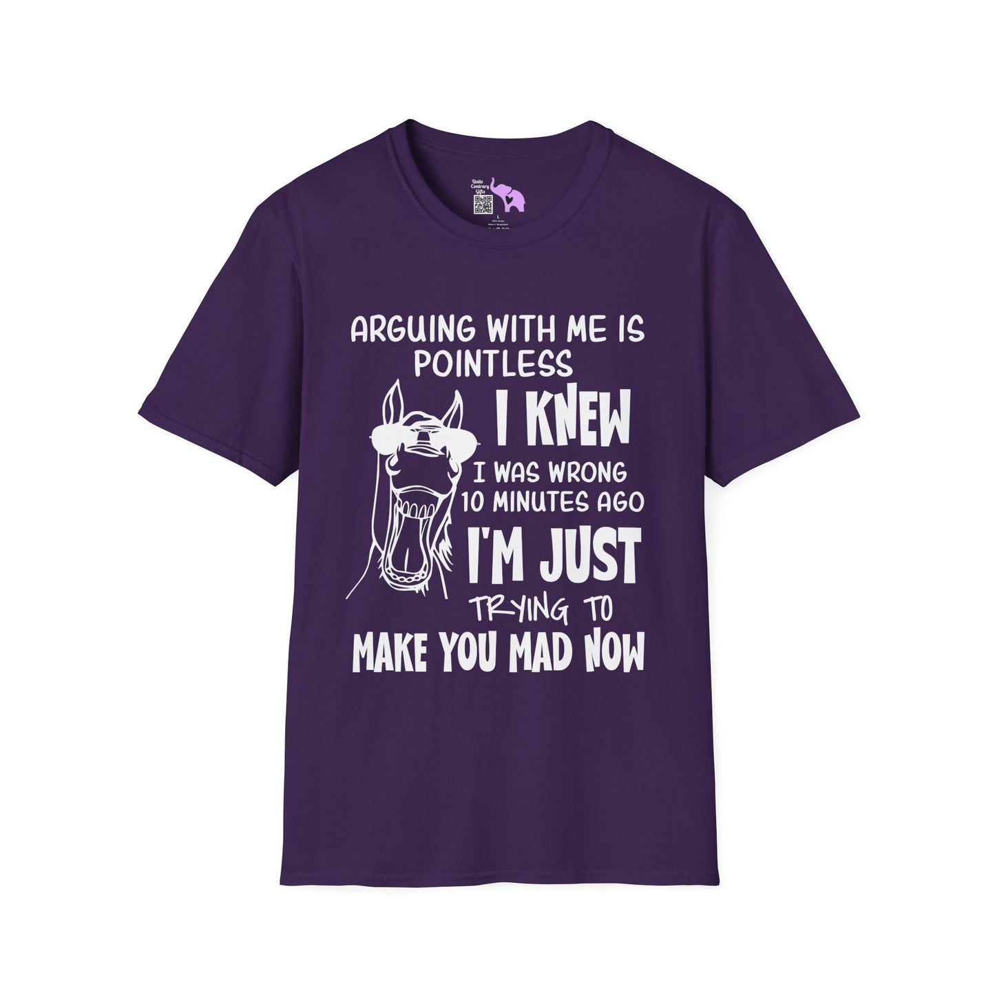Arguing With Me is Pointless... Adult T-shirt