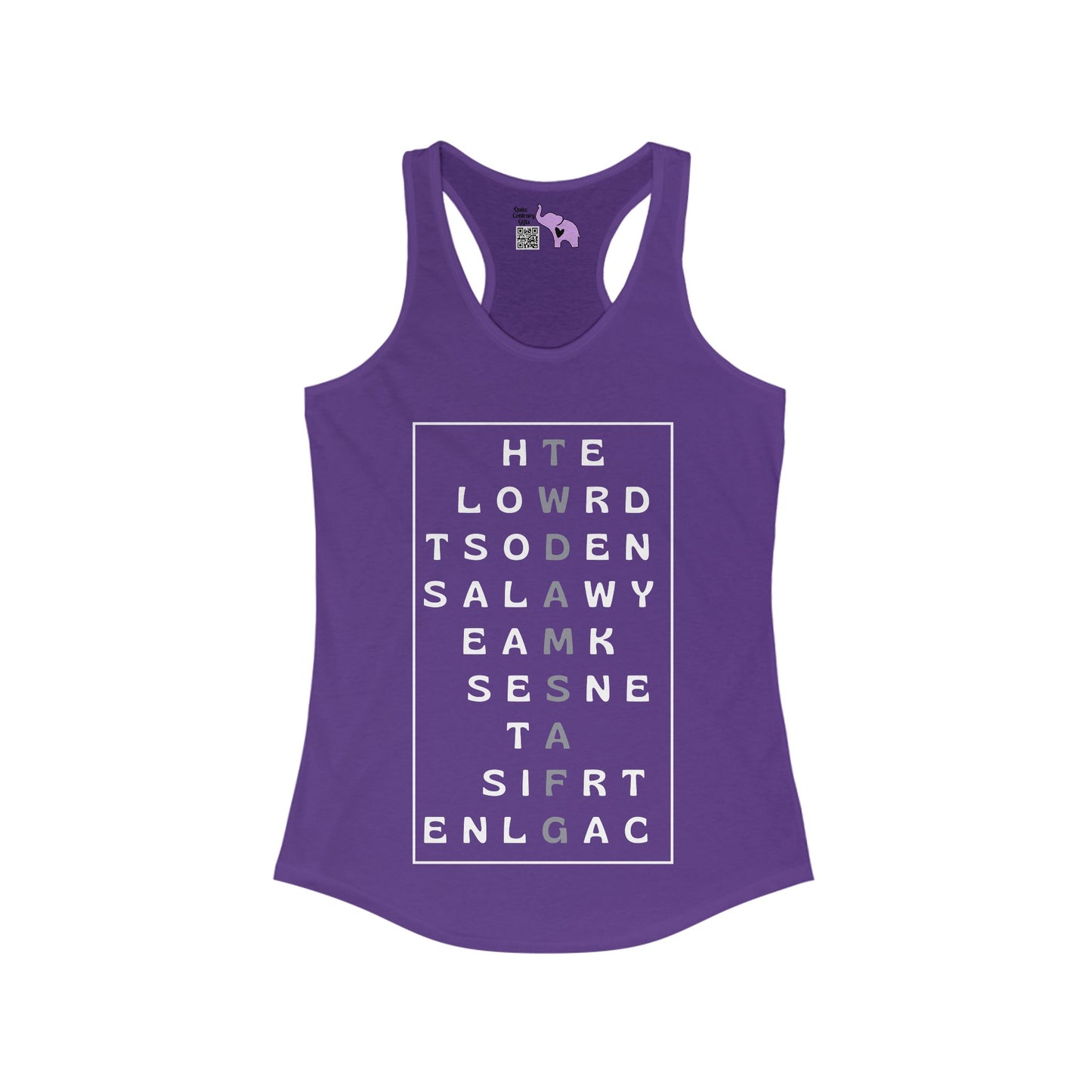 The World Doesn't Always Make Sense At First Glance Women's Ideal Racerback Tank