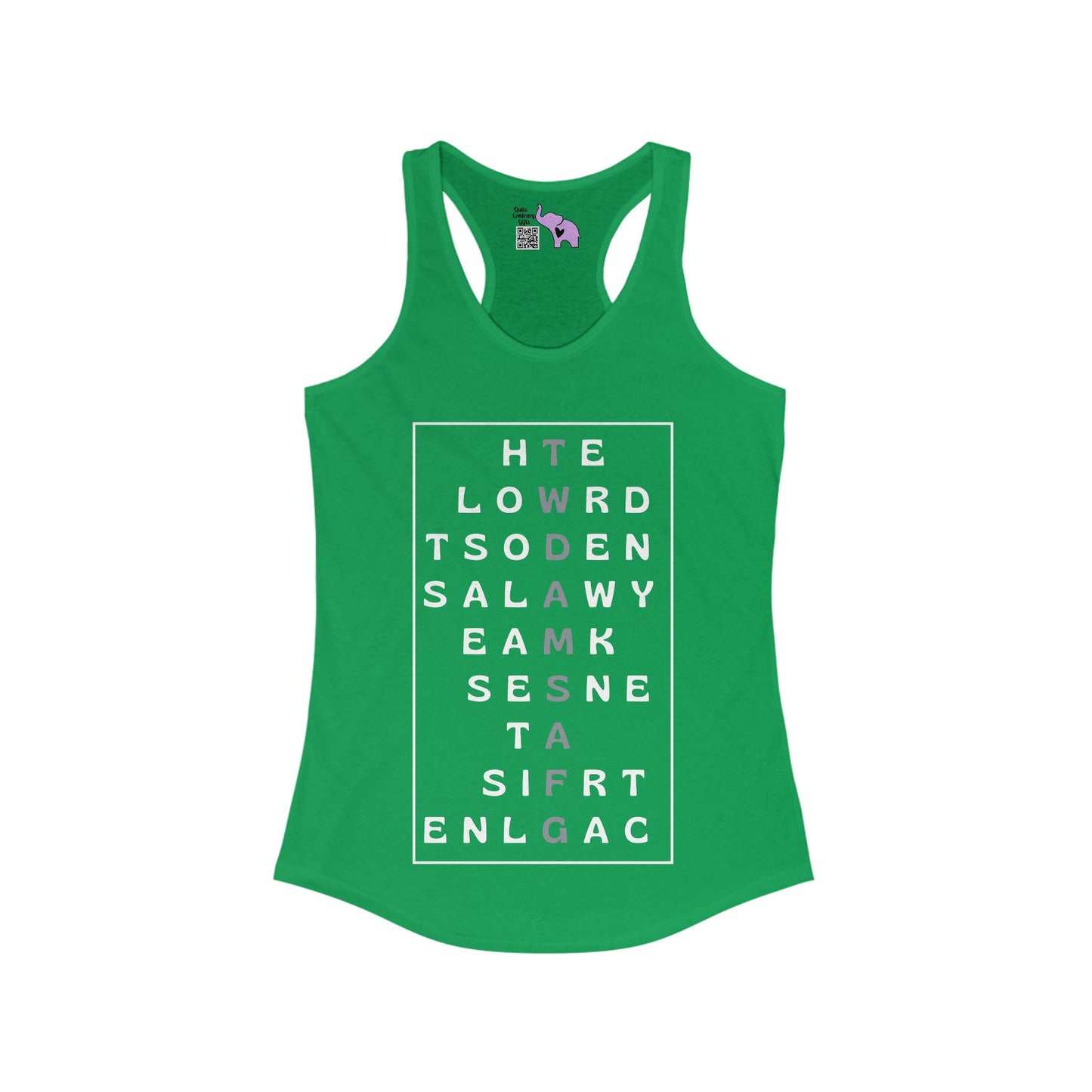 The World Doesn't Always Make Sense At First Glance Women's Ideal Racerback Tank