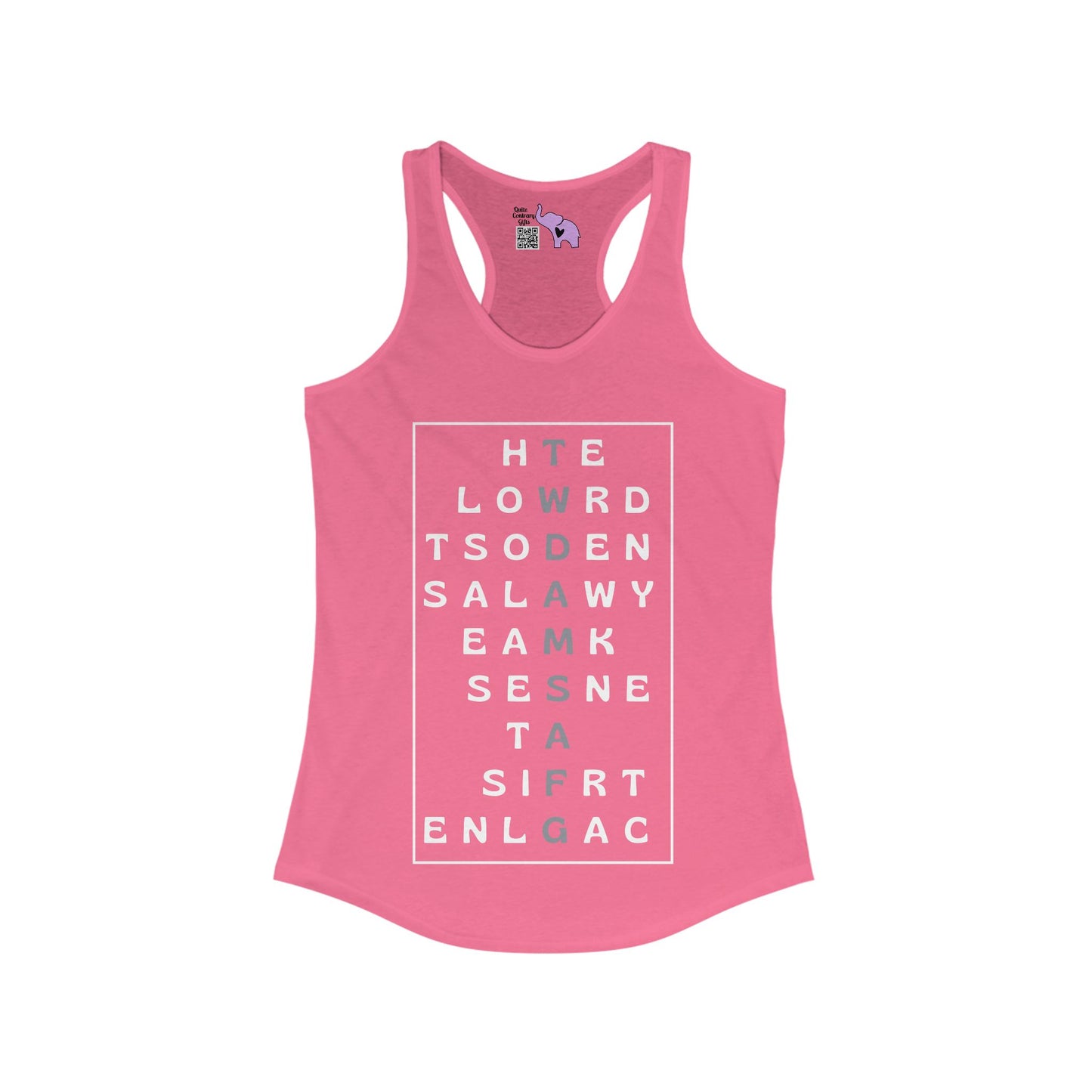 The World Doesn't Always Make Sense At First Glance Women's Ideal Racerback Tank